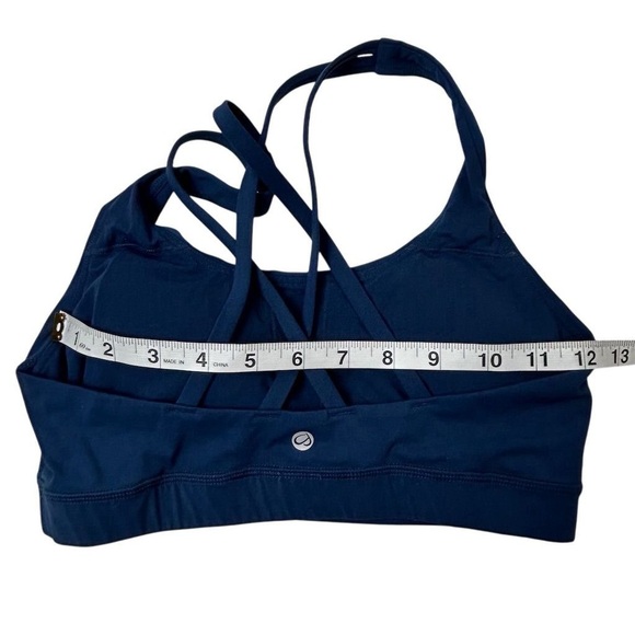 Calia by Carrie Energy Sports Bra Blue Strappy Back Activewear - Picture 6 of 7